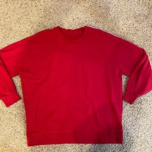 Lululemon Perfectly Oversized Crewneck Size 10 in Dark Red